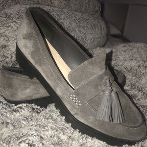 Via Spiga Grey Loafers with Tassels